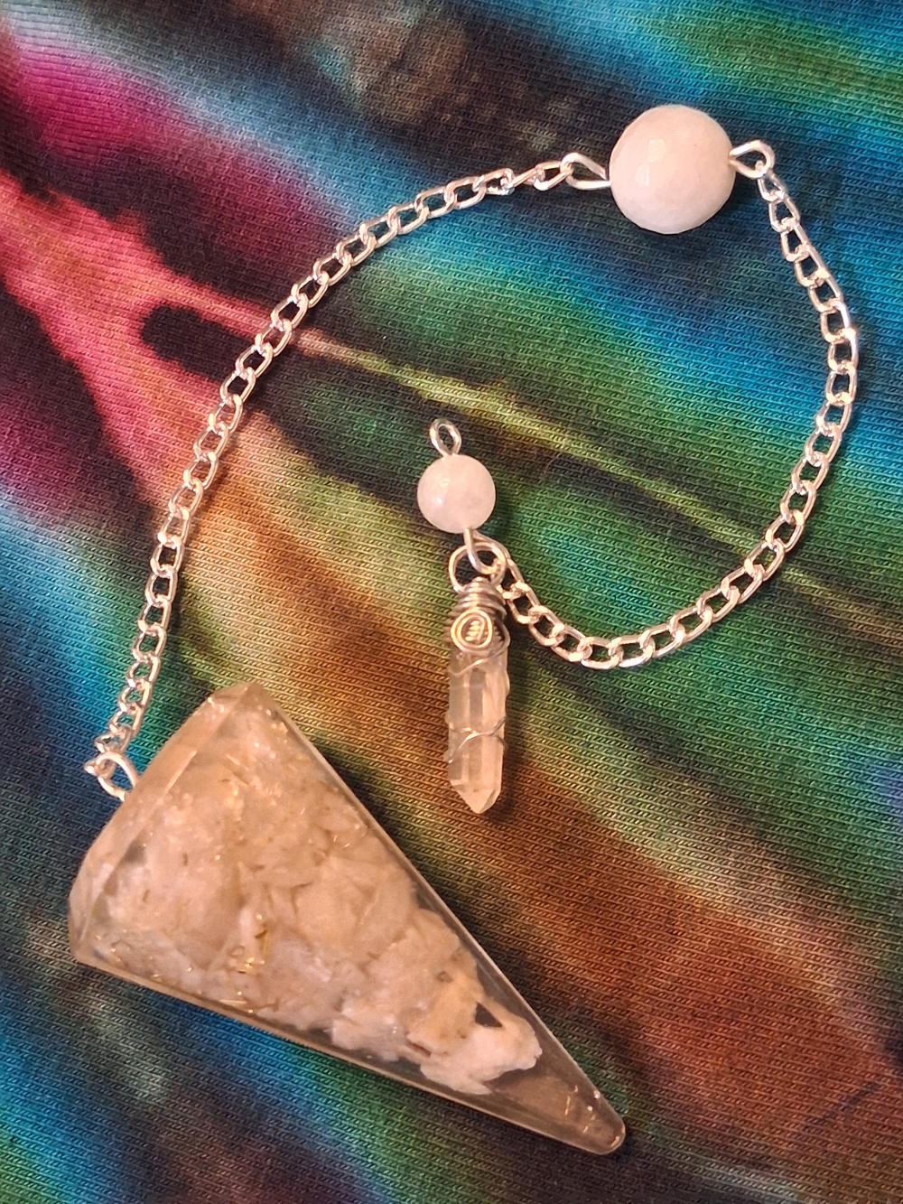 Handmade Belomorite Moonstone Pendulum
